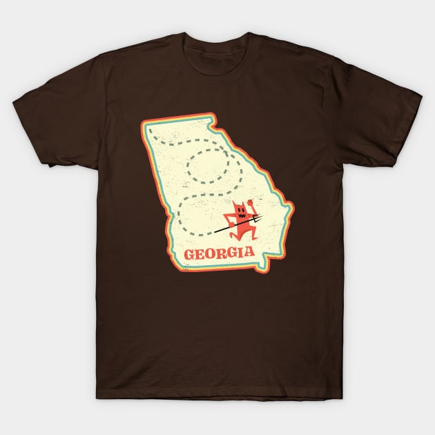 The Devil Went Down To Georgia: Country Music-Inspired Design T-Shirt by TwistedCharm